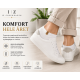 iZ Sock - bambus ankelstrømper i hvid. Unisex