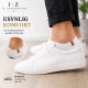 iZ Sock - bambus ankelstrømper i hvid. Unisex