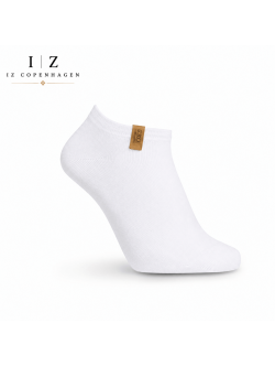 iZ Sock Copenhagen In-Shoe bambus-ankelstrømper i hvid – str. 38–40, 41–43, 44–46 og 48–50