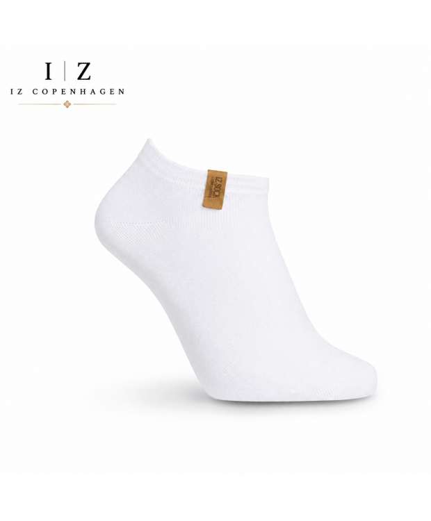 iZ Sock In-Shoe bambus-ankelstrømper hvid unisex – str. 38–43, 48–50