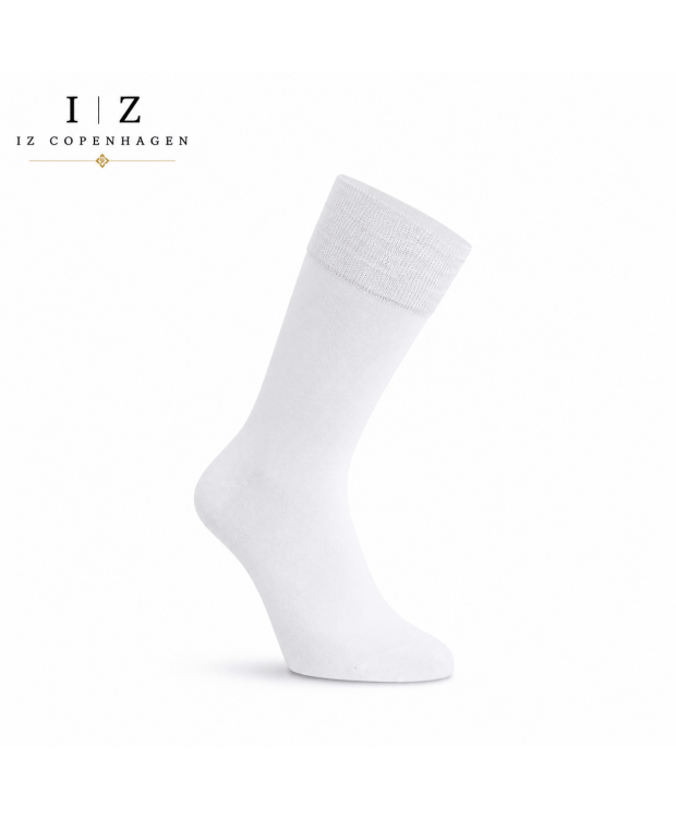 iZ Sock Copenhagen Bambusstrømper i Hvid - Unisex | Silkebløde, Åndbare & Temperaturregulerende