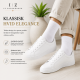 iZ Sock - bambusstrømper i hvid. Unisex