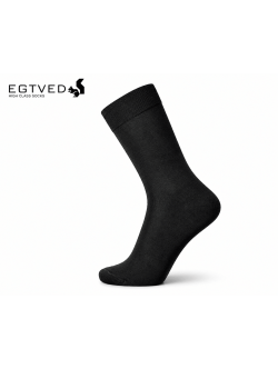 Egtved Bomuldsstrømpe 100% bomuld – “Mercerized”. Sort