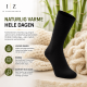 iZ Sock bambus & uld strømpe i sort til unisex