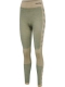 Hummel CLEA Seamless Mid Waist Tights i Vetiver Melange til kvinder
