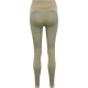 Hummel CLEA Seamless Mid Waist Tights i Vetiver Melange til kvinder