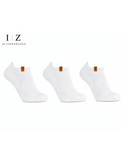 iZ Sock 3pak bomuld ankelstrømper i hvid ( NY KOLLEKTION )