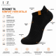 IZ Sock sorte bomuldsankelstrømper i 3-pak til kvinder og mænd – str. 35–38, 39–42 og 43–46
