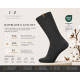 iZ Sock Copenhagen mørkegrå Luxury bomuldsstrømper unisex – aktive størrelser 35-49
