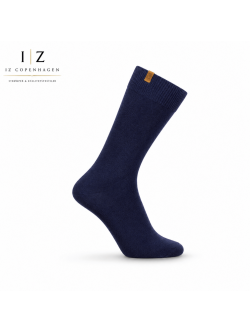 iZ Sock Copenhagen navy Luxury bomuldsstrømper unisex – aktive størrelser 35-49