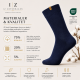 iZ Sock Copenhagen navy Luxury bomuldsstrømper unisex – aktive størrelser 35-49