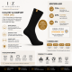 Iz sock Copenhagen luxury bomuldsstrømper i sort