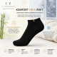 Iz sock Copenhagen luxury klassiske bambus ankelstrømper i sort til børn