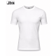 JBS Light bomulds T-shirt med rund hals til herre – hvid – aktive størrelser S, M, L, XL og 2XL