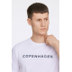 Lindbergh O-Neck T-shirt i hvid m. logo til herre