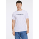 Lindbergh O-Neck T-shirt i hvid m. logo til herre