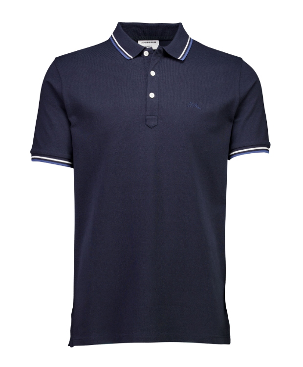 Lindbergh kortærmet Polo i Navy til herre