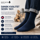 Herresok - EGTVED WOOL Class Sock -Marineblå