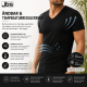 JBS T-shirts med V-hals i sort 2-pak til herre – S, L og 2XL