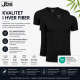 JBS 2-pak bambus t-shirt med V-hals i sort til herre