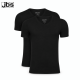 JBS 2-pak bambus t-shirt med V-hals i sort til herre