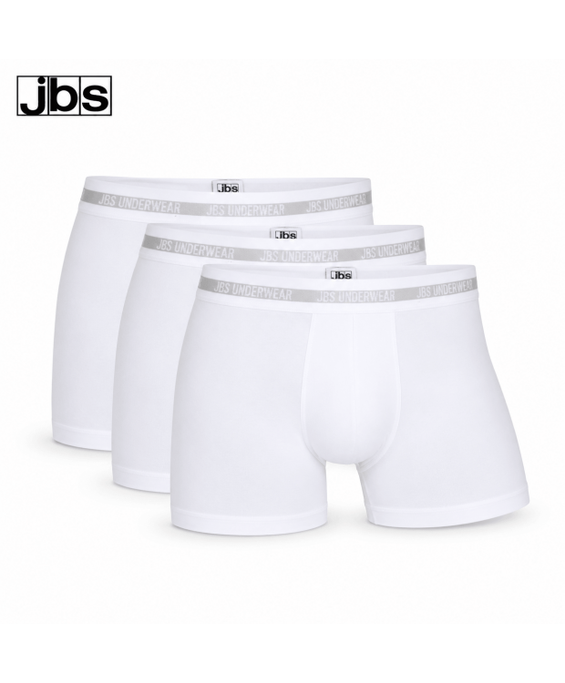 JBS bambusunderbukser 3-pak hvid til herre – M og 3XL