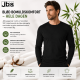 JBS langærmet bomulds t-shirt i sort til herre