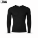 JBS langærmet bomulds t-shirt i sort til herre