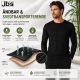 JBS langærmet bomulds t-shirt i sort til herre