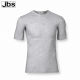 JBS bomulds t-shirt i meleret grå til herre
