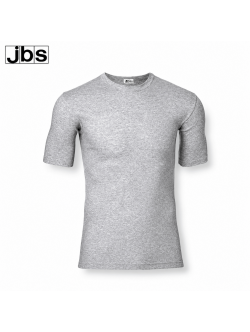 JBS bomulds T-shirt i meleret grå med rund hals til herre – L til 3XL