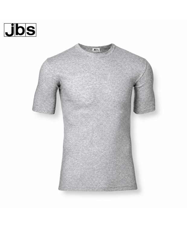 JBS bomulds T-shirt meleret grå til herre – rund hals, L–3XL