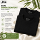 JBS bambus T-shirts i sort 2-pak med rund hals til herre – S, M, XL og 3XL