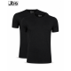 JBS bambus T-shirts i sort 2-pak med rund hals til herre – S, M, XL og 3XL