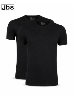 JBS 2-pak bambus t-shirt med rund hals i sort til herre