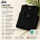 JBS 2-pak bambus t-shirt med rund hals i sort til herre