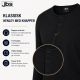 JBS langærmet bomulds t-shirt i sort med knapper til herre
