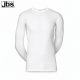 JBS klassisk langærmet bomulds t-shirt i hvid til herre