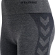 Hummel COCO Seamless Mid Waist Tights i Asphalt quiet shade melange til kvinder