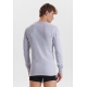 Dovre grå bomulds-T-shirt med rund hals til herre – S–2XL