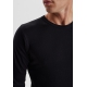Dovre  bomulds T-shirt i sort med rund hals til herre