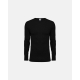 Dovre  bomulds T-shirt i sort med rund hals til herre
