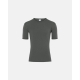 Dovre mørkegrøn uld-T-shirt med rund hals til herre – S–2XL