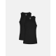 Dovre bambus singlet 2-pak, undertrøje i sort.