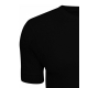DOVRE Bomuld T-shirt 1/4 ærme i Sort med Rund Hals til Herre – 100% Bomuld