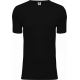 DOVRE Bomuld T-shirt 1/4 ærme i Sort med Rund Hals til Herre – 100% Bomuld