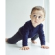JBS of Denmark langærmet bodystocking i navy til baby | FSC bambus