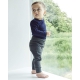 JBS of Denmark langærmet bodystocking i navy til baby | FSC bambus