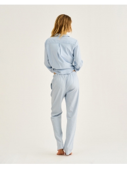  JBS of Denmark Women Bambus Pyjamasbukser i Blåstribet Mønster til Kvinder – Bløde, Åndbare & FSC-certificerede