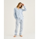 JBS of Denmark Women blåstribede bambus-pyjamasbukser til kvinder – aktive størrelser XS-XXL